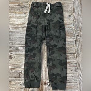 Cat & Jack Green and Black Joggers with Elastic Waistband
